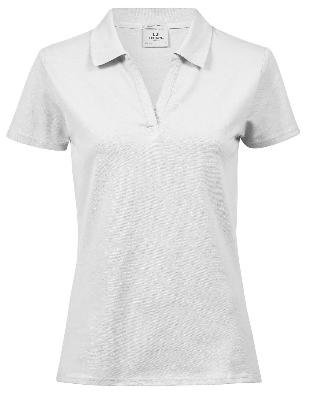 Polo Luxury Stretch mujer  White