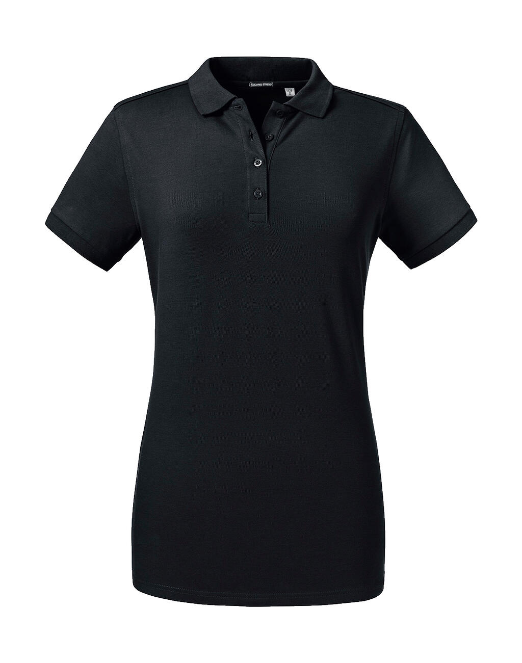 Polo entallado Stretch mujer Black
