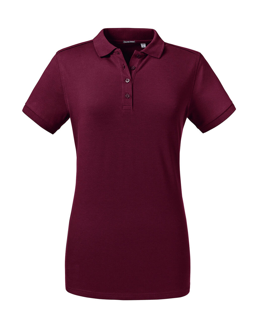 Polo entallado Stretch mujer Burgundy