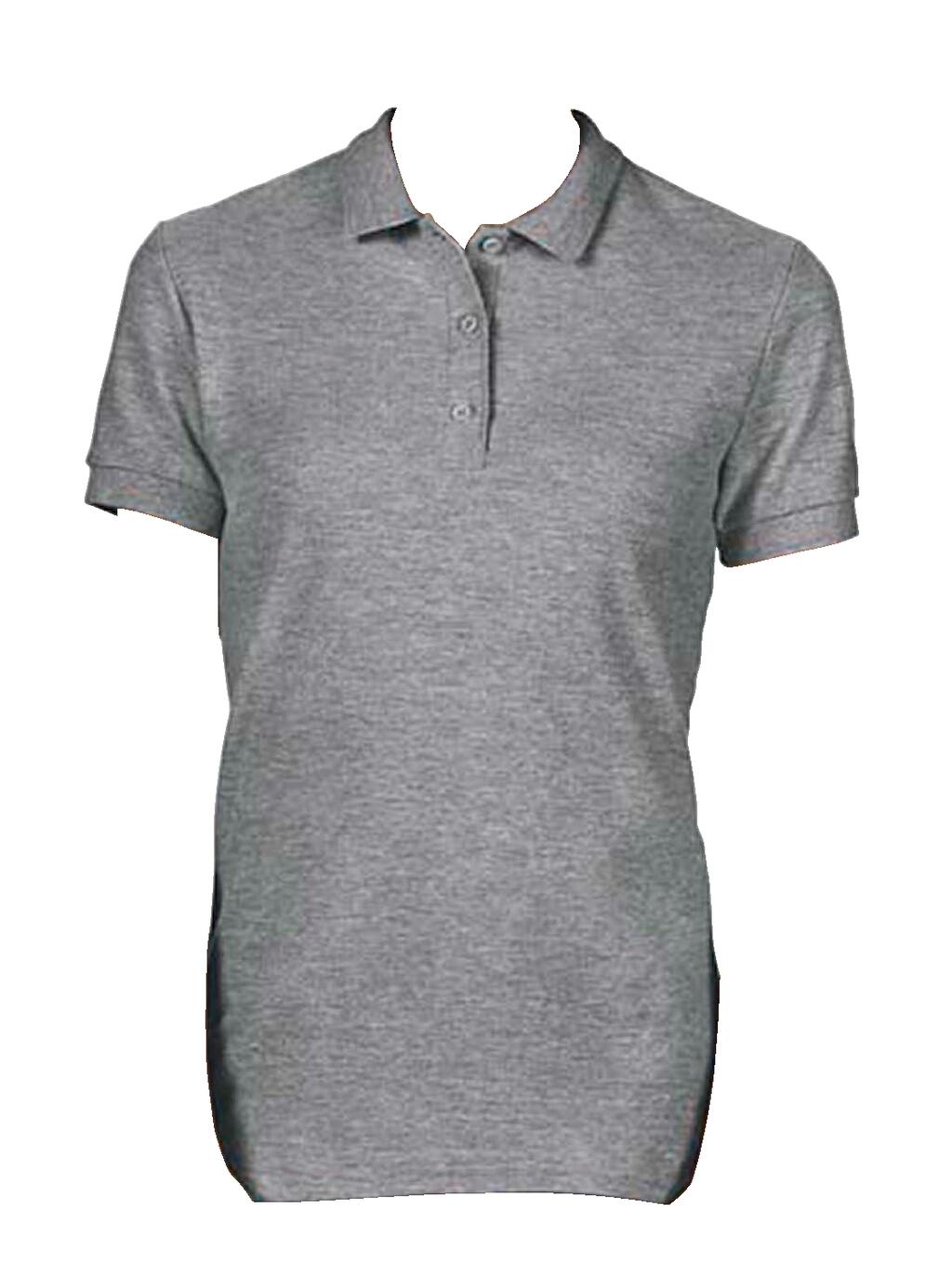 Polo piqué doble mujer Graphite Heather