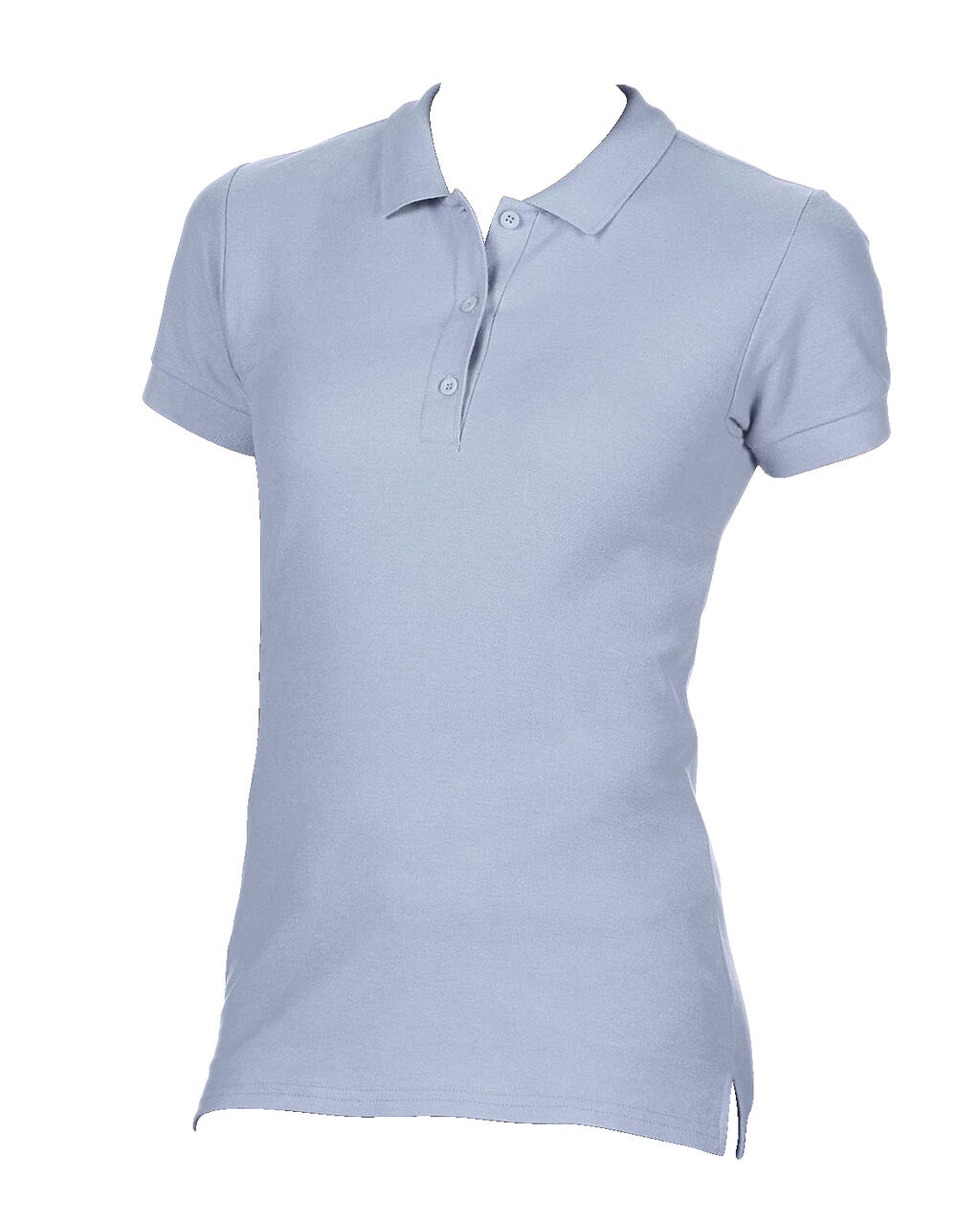 Polo piqué doble mujer Light Blue