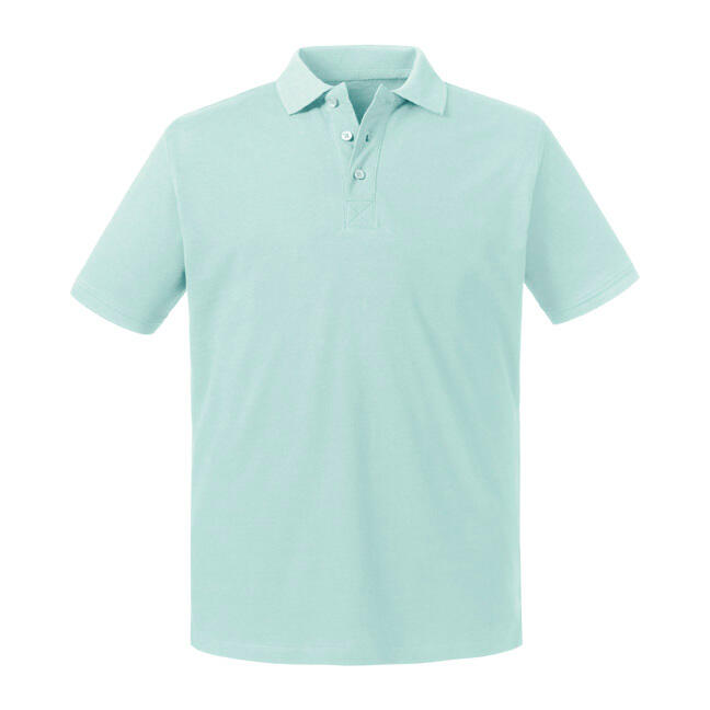 Polo Pure Organic hombre Aqua