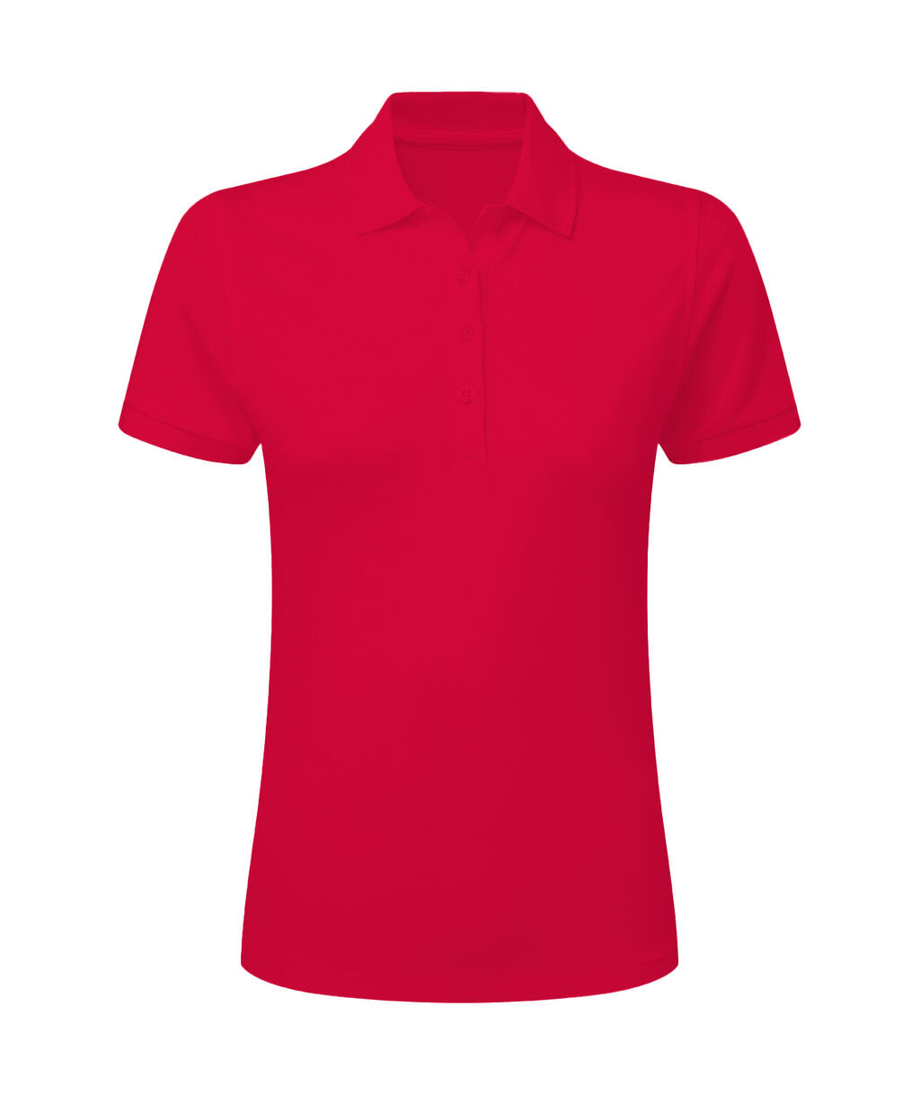 Polo Signature Stretch sin etiqueta mujer  Red