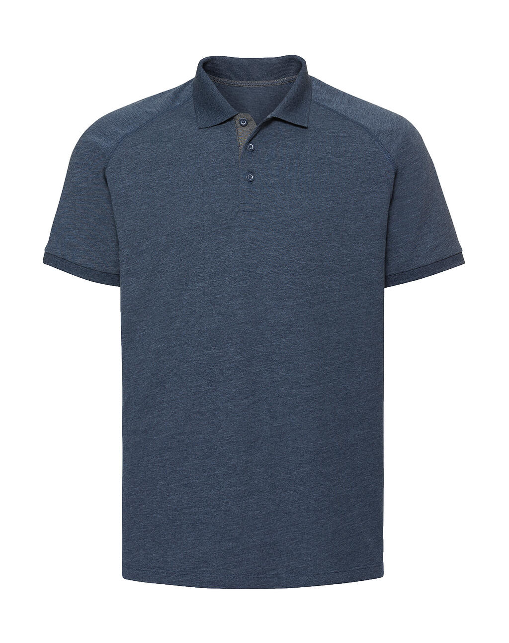 Polo HD Raglán hombre Bright Navy Marl