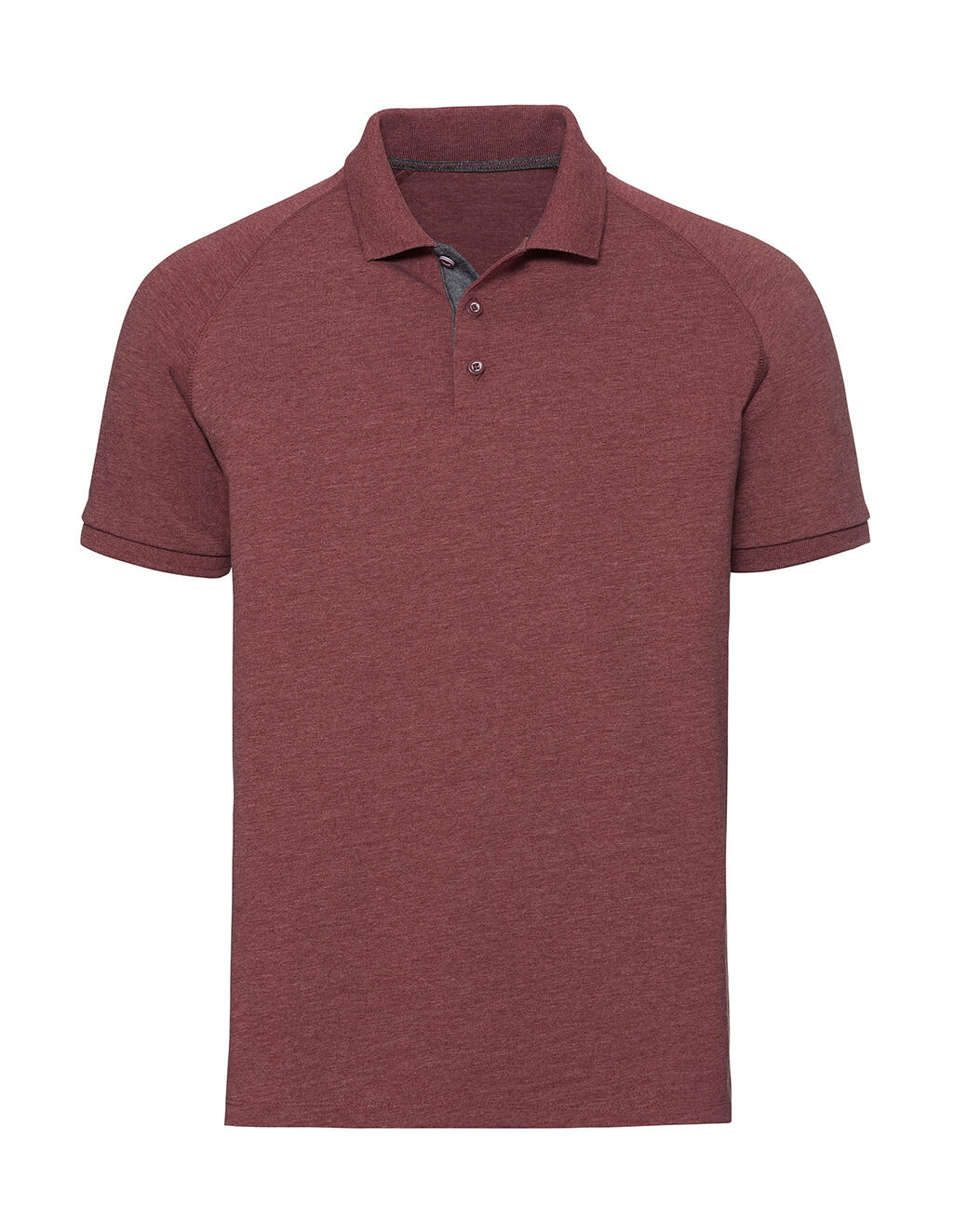 Polo HD Raglán hombre Maroon Marl