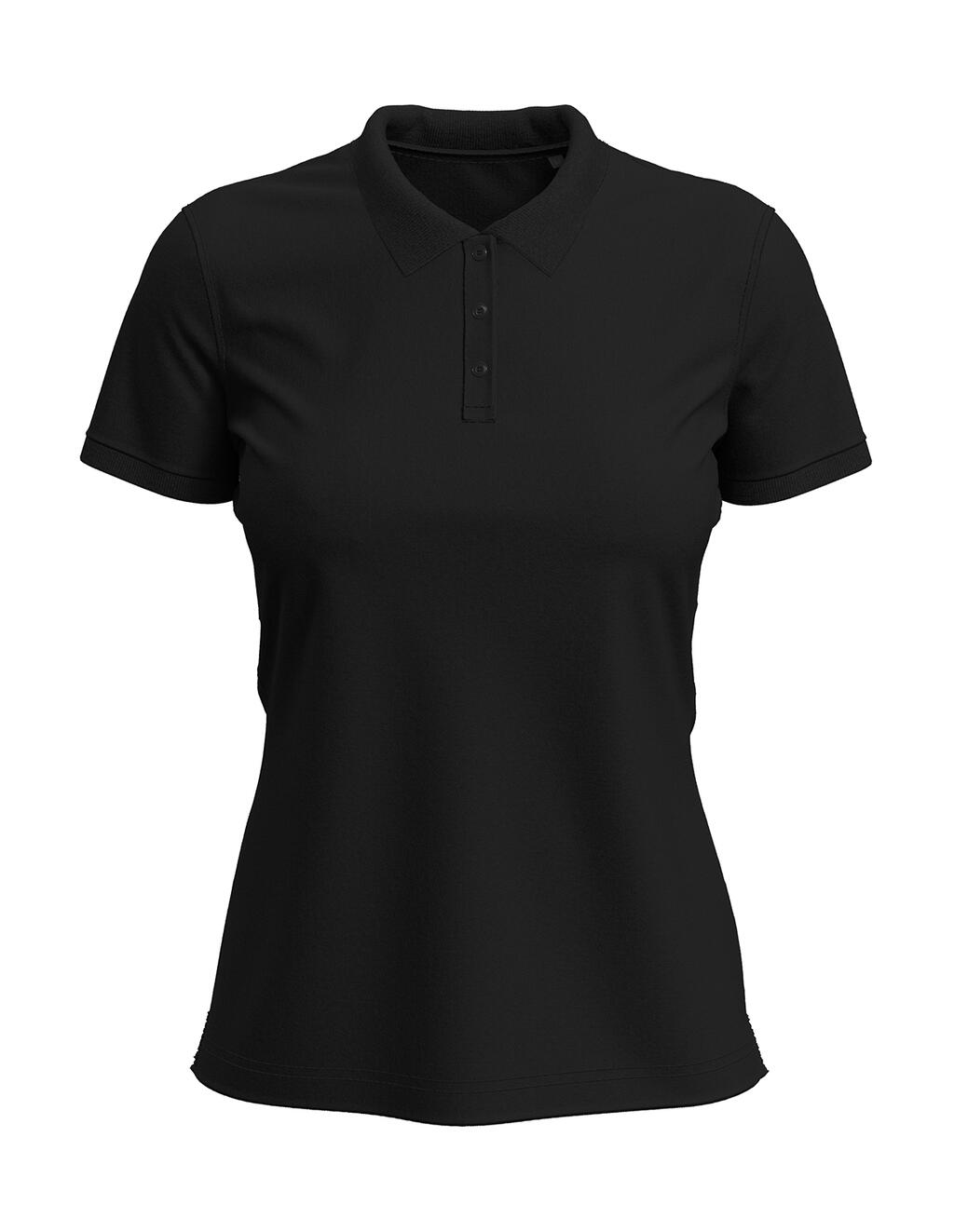Stretch Polo for women Black Opal