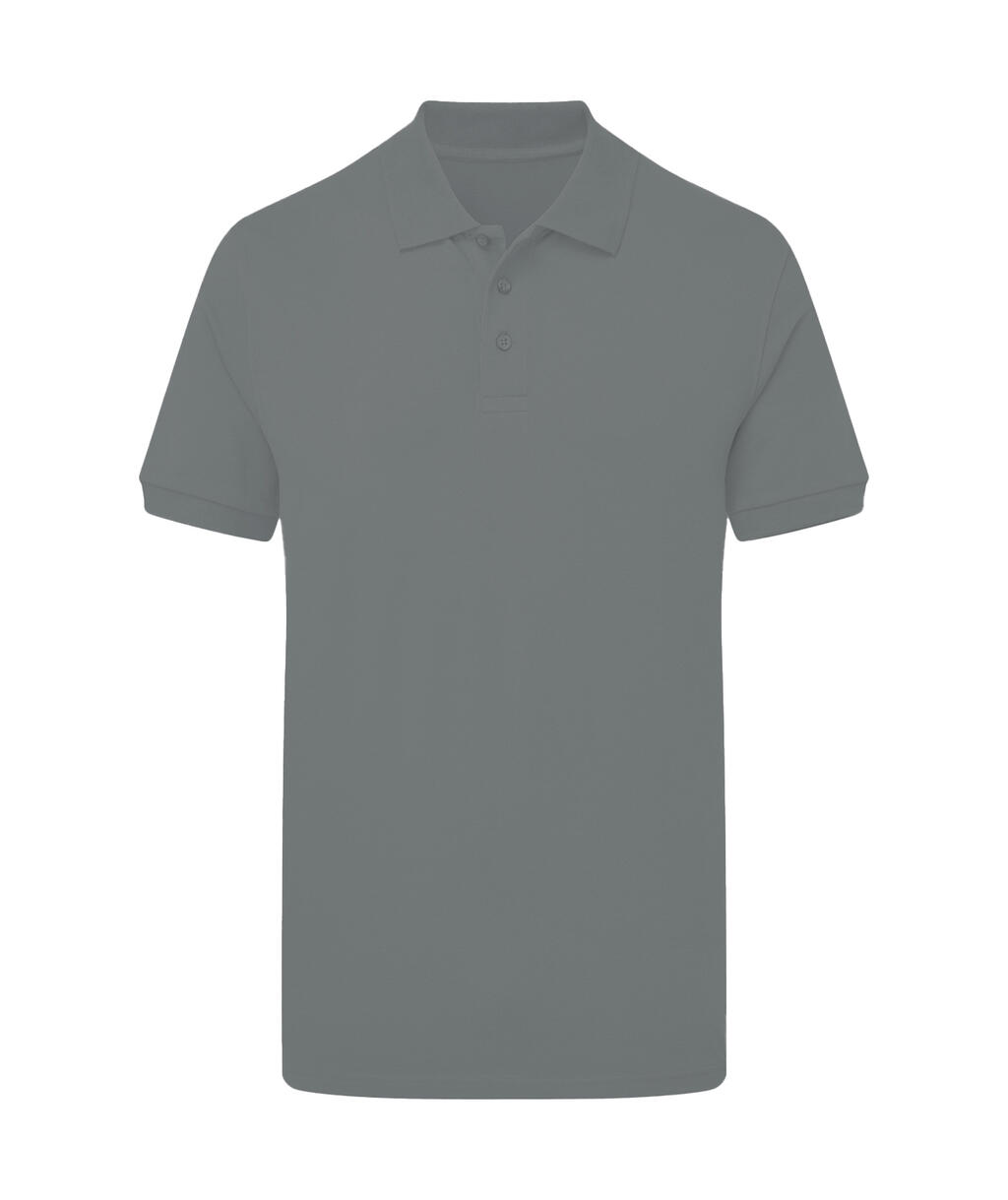 Polo Signature Stretch sin etiqueta hombre Grey