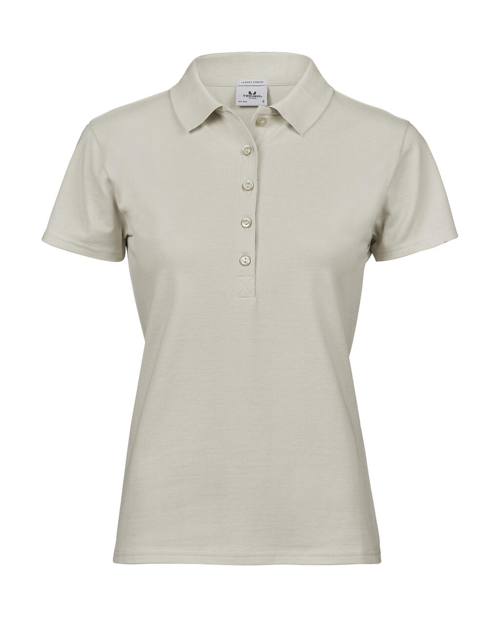 Polo orgánico ajustado Luxury mujer Cement