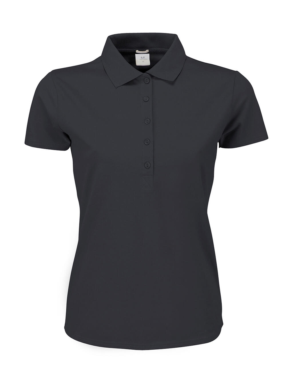 Polo orgánico ajustado Luxury mujer Dark Grey