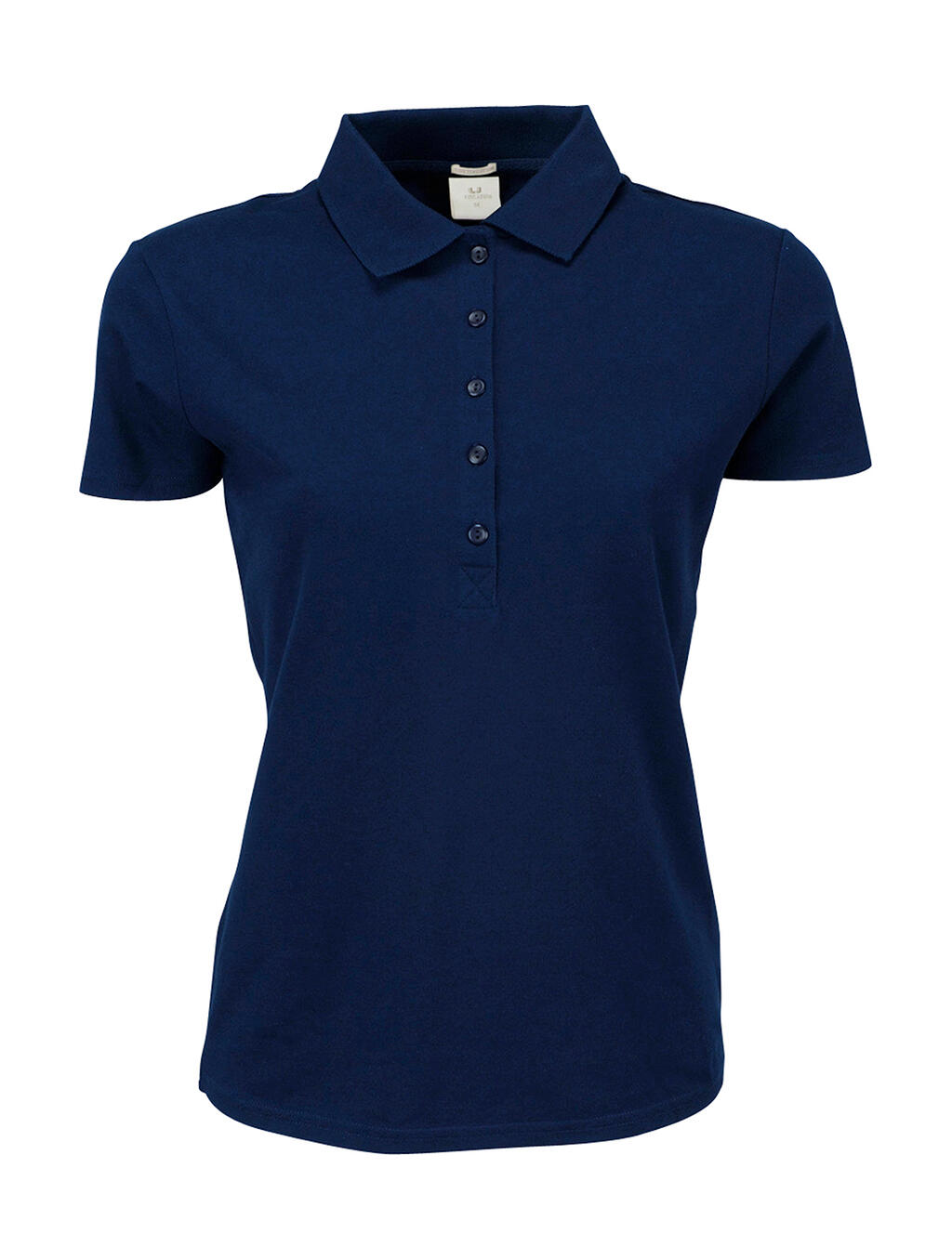 Polo orgánico ajustado Luxury mujer Navy