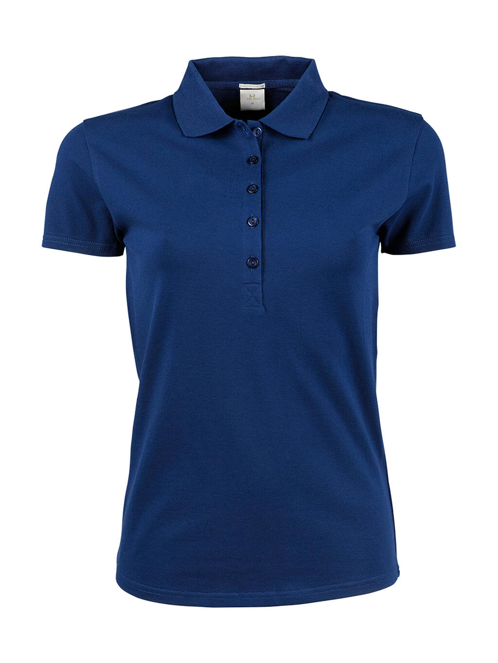 Polo orgánico ajustado Luxury mujer Indigo