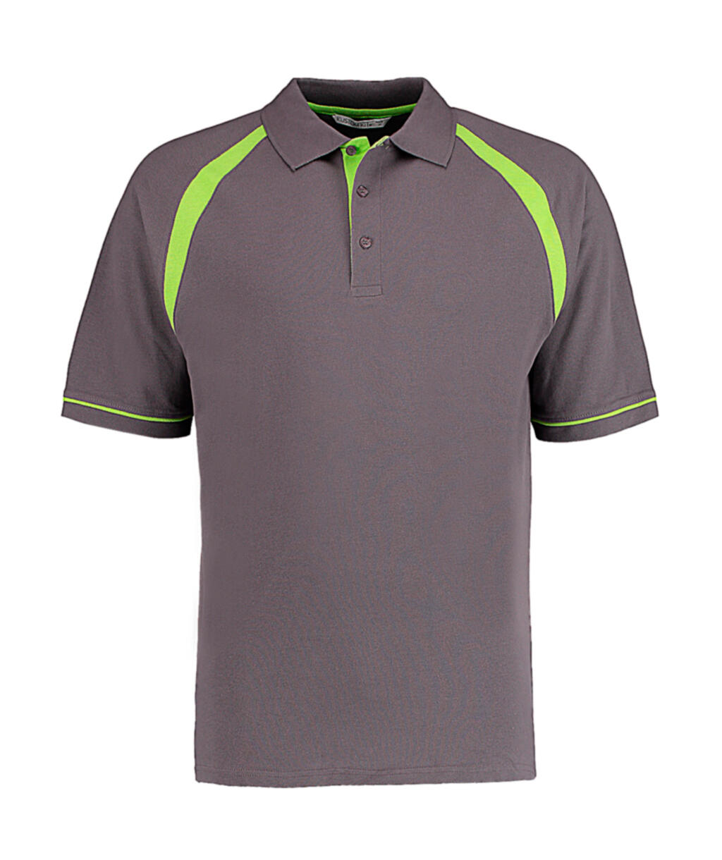Polo piqué Oak Hill Classic Fit Charcoal/Lime