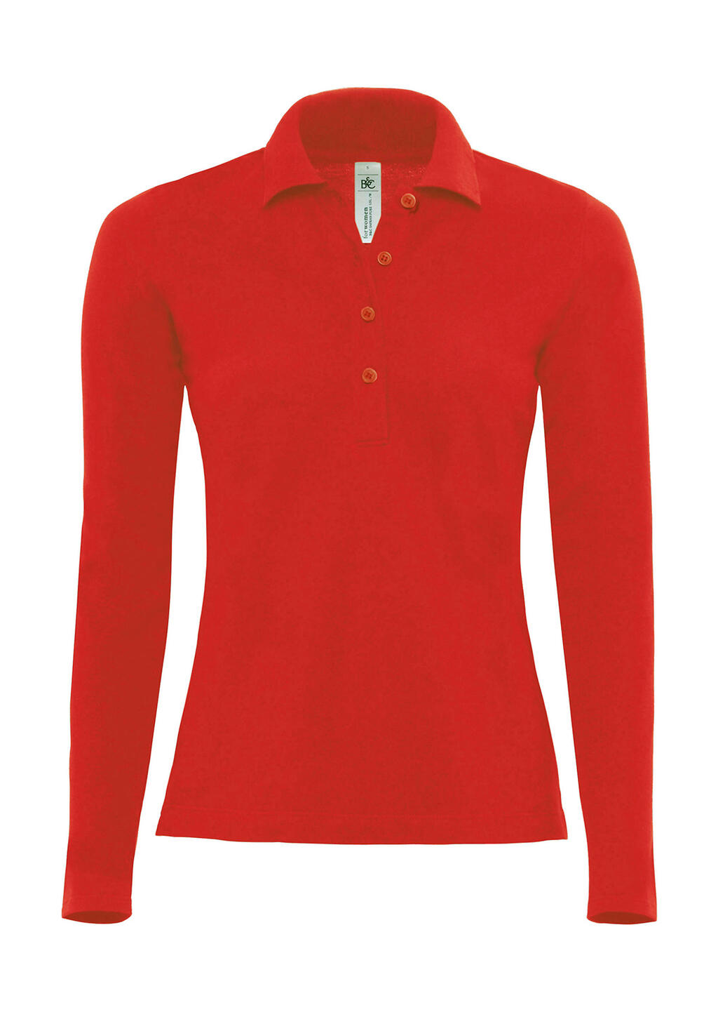 Polo Safran Pure LSL/women Red