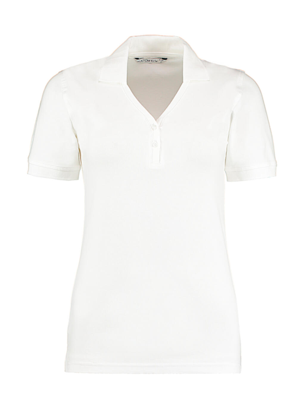 Polo cuello V mujer Comfortec® Regular Fit White
