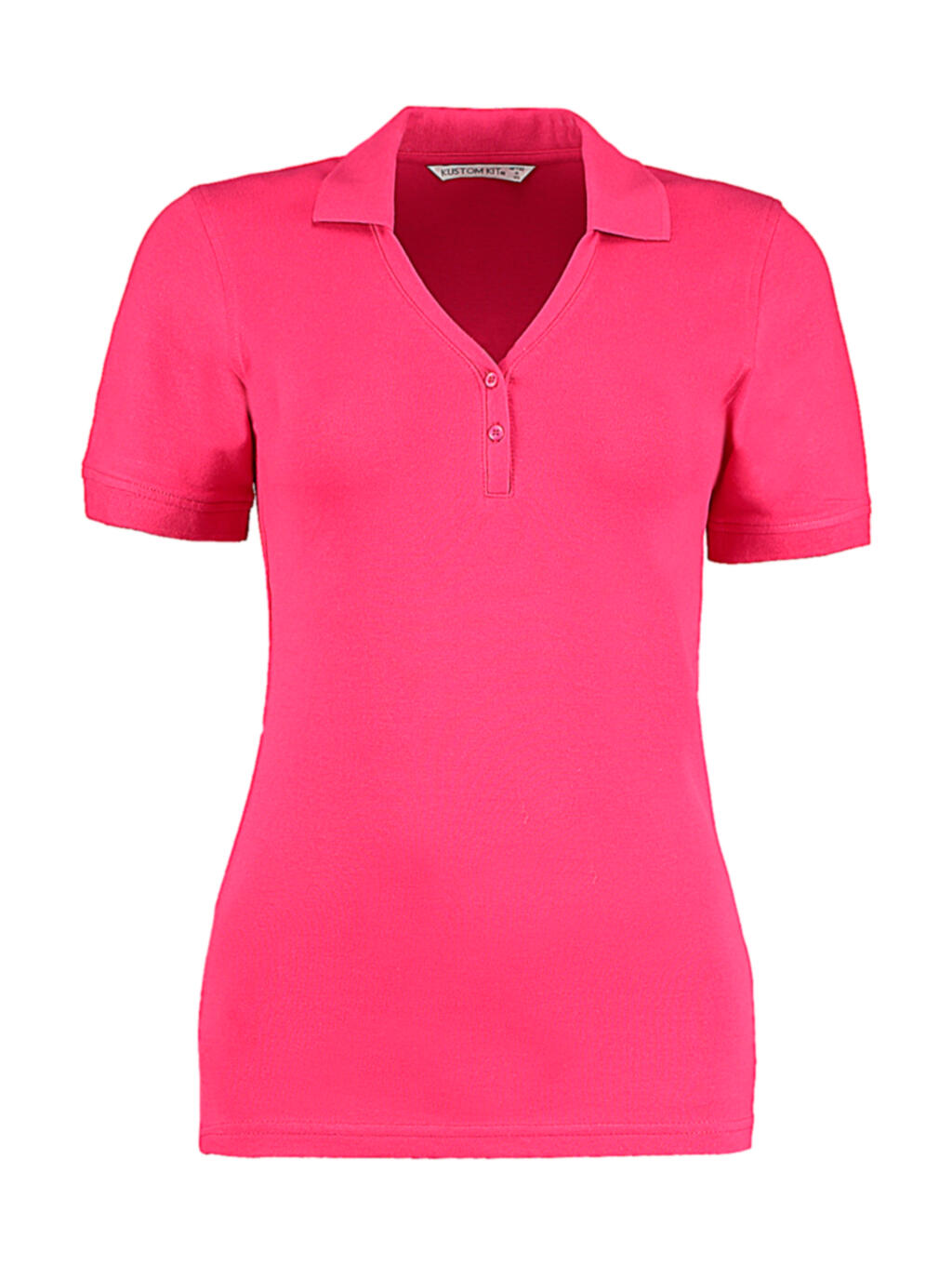 Polo cuello V mujer Comfortec® Regular Fit Raspberry