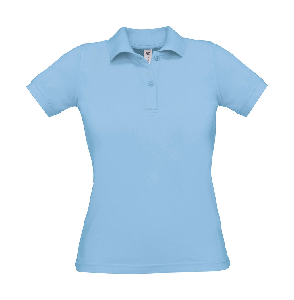Polo piqué Safran Pure/women Sky Blue