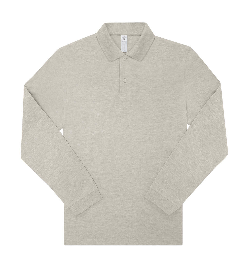 My polo 210 manga larga Heather Grey Fog