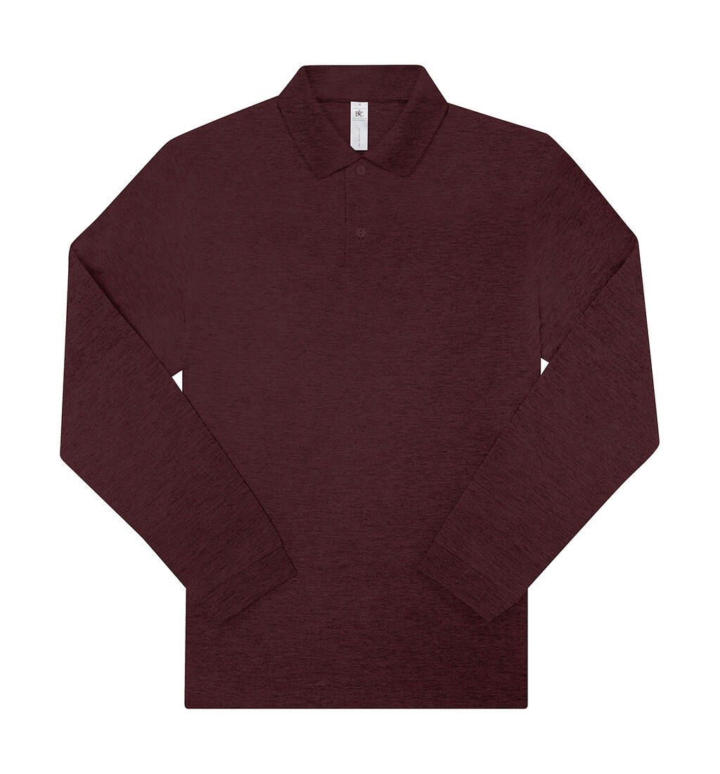 My polo 210 manga larga Heather Burgundy