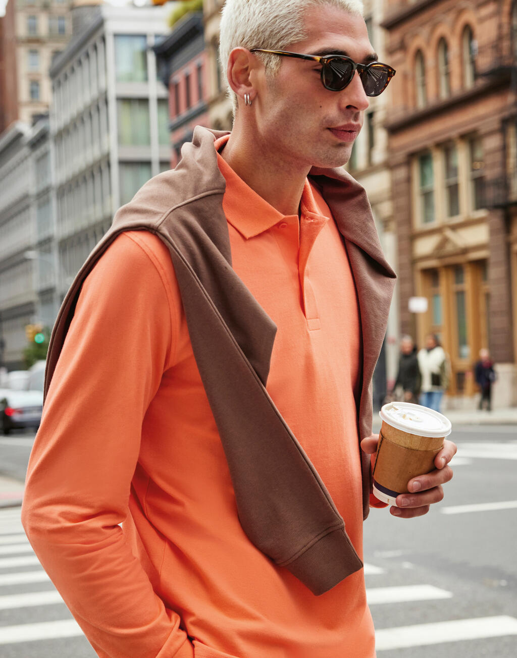 My polo 210 manga larga