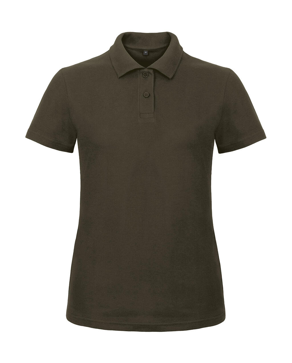 Polo piqué ID.001 mujer Brown
