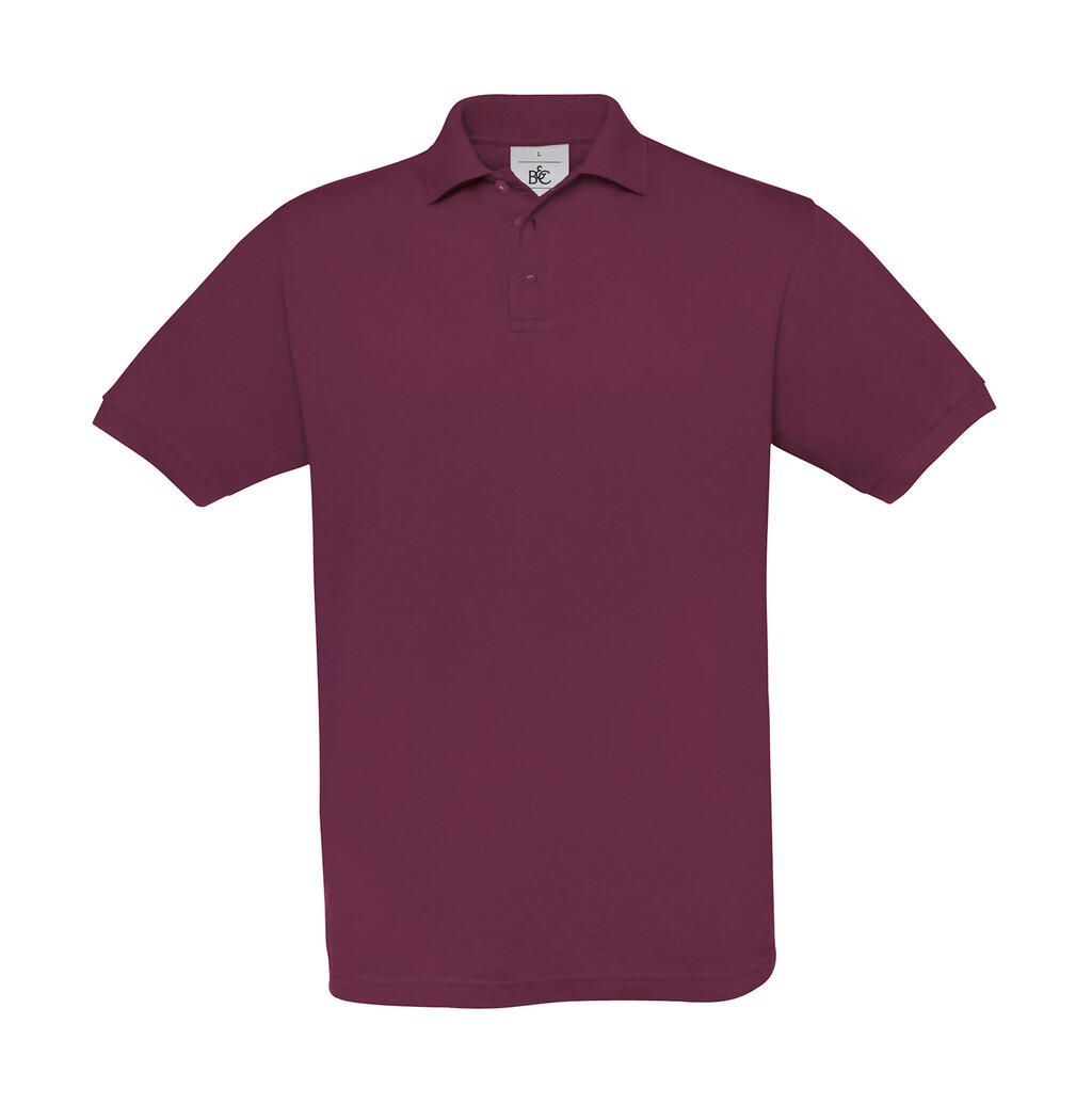Safran Piqué Polo Burgundy