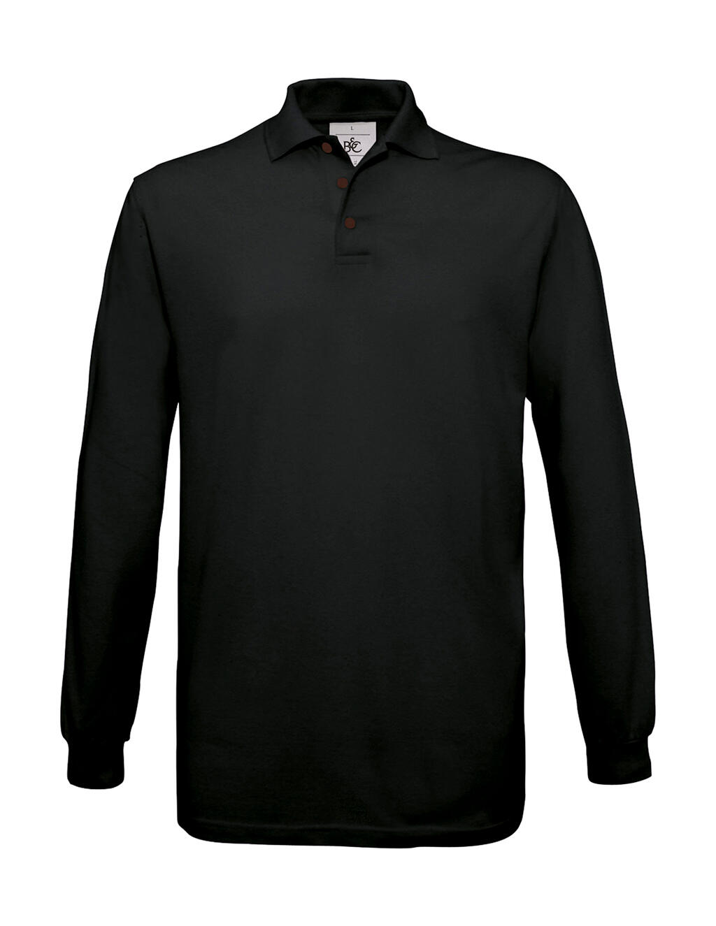 Polo piqué manga larga Safran LSL Black