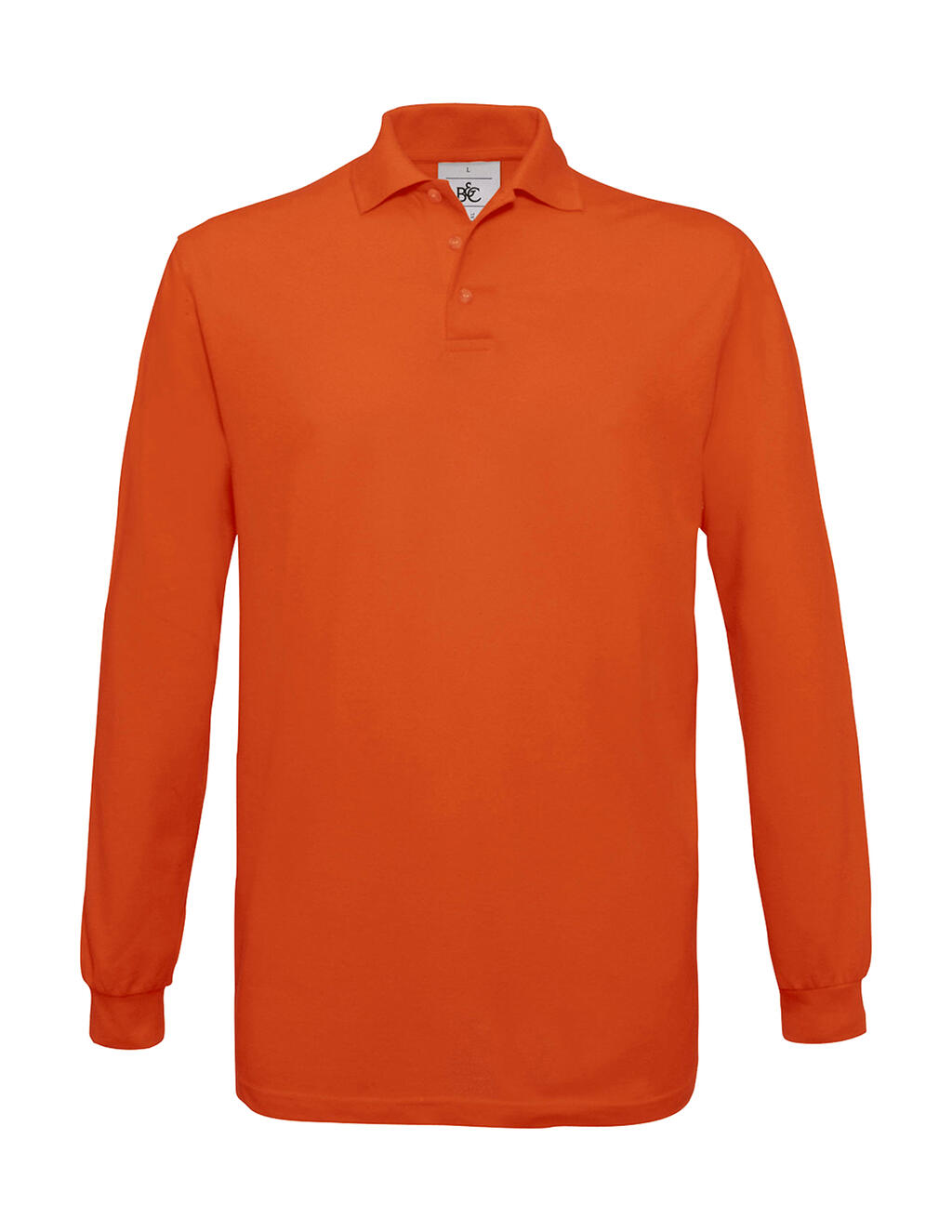Polo piqué manga larga Safran LSL Pumpkin Orange