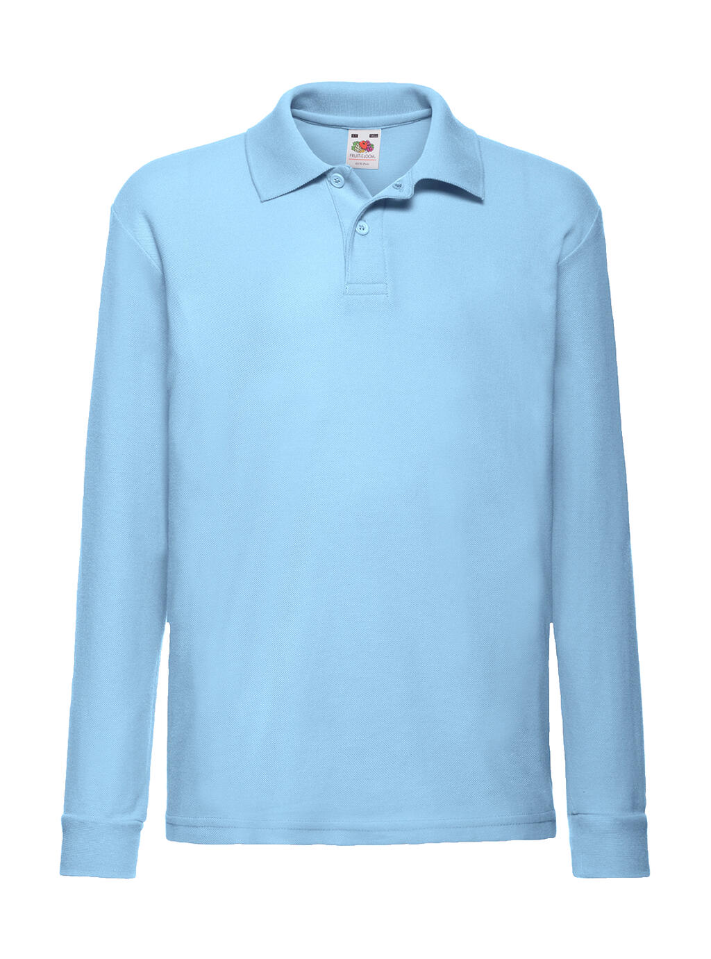 Polo 65/35 manga larga niño Sky Blue