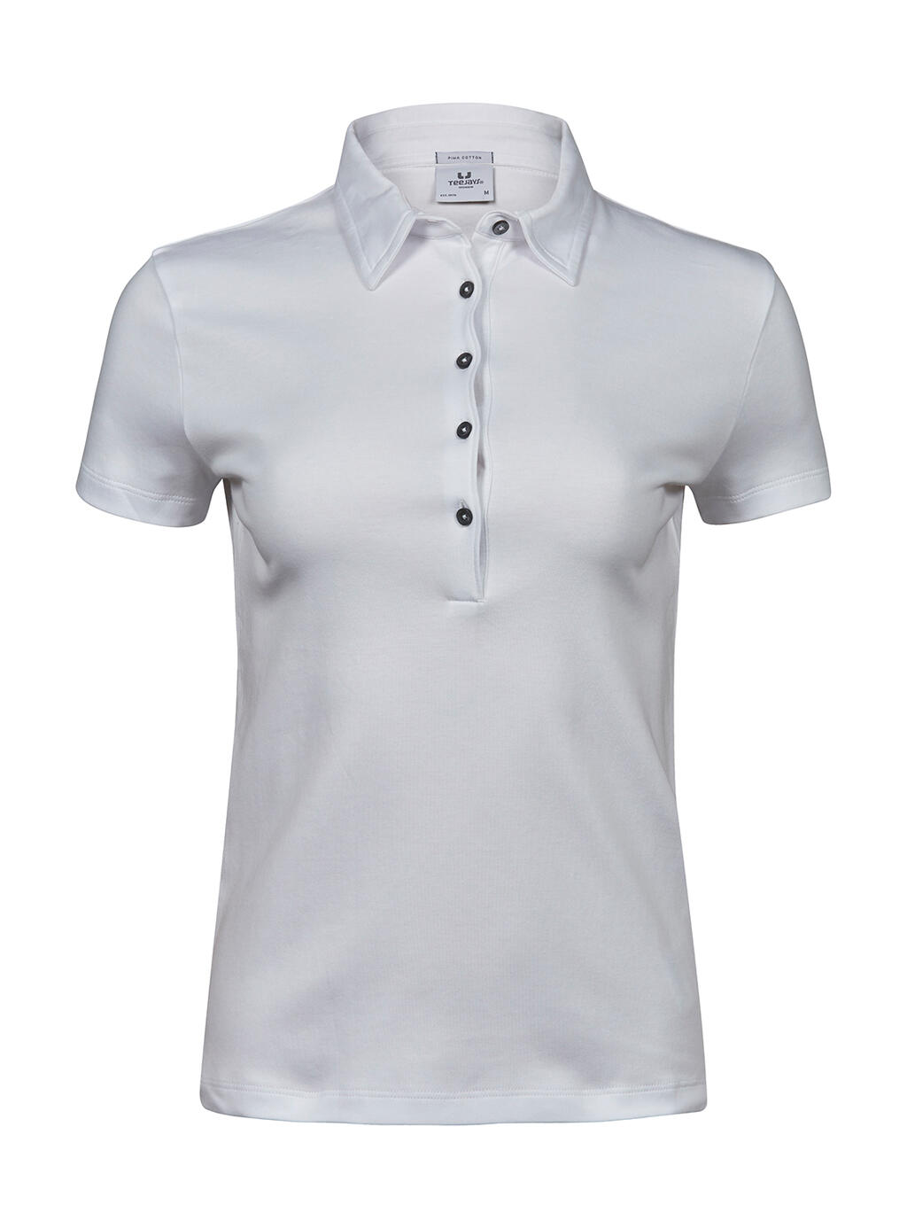 Polo Pima mujer White