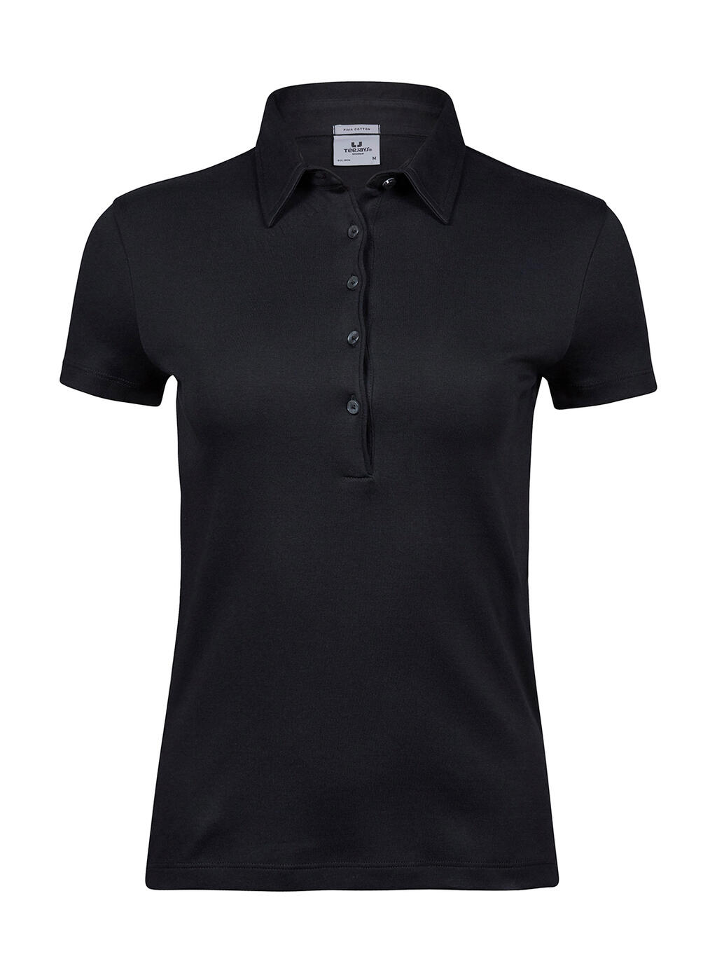 Polo Pima mujer Black