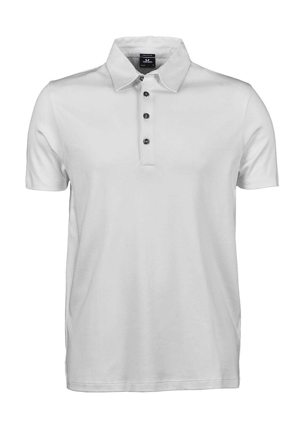 Polo Pima hombre White