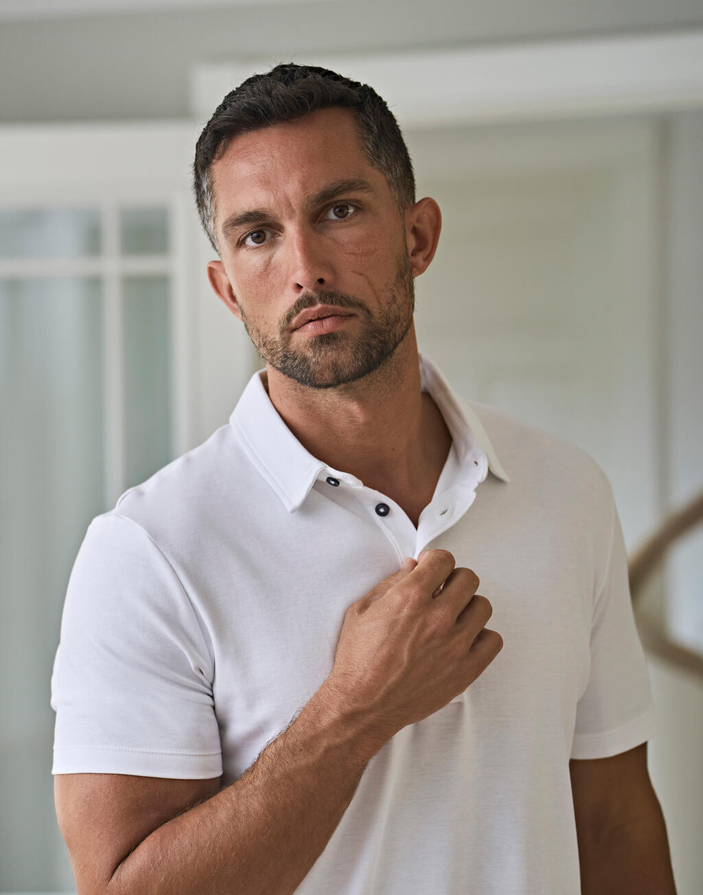  Tee Jays Polo Pima hombreotro