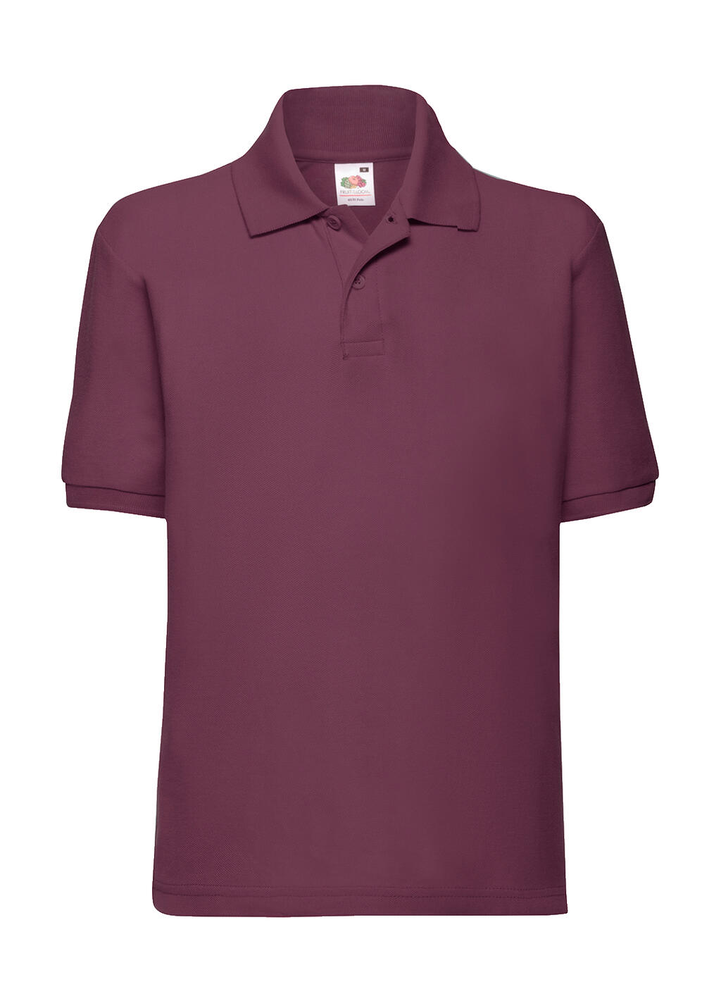 Polo niño 65/35 Burgundy