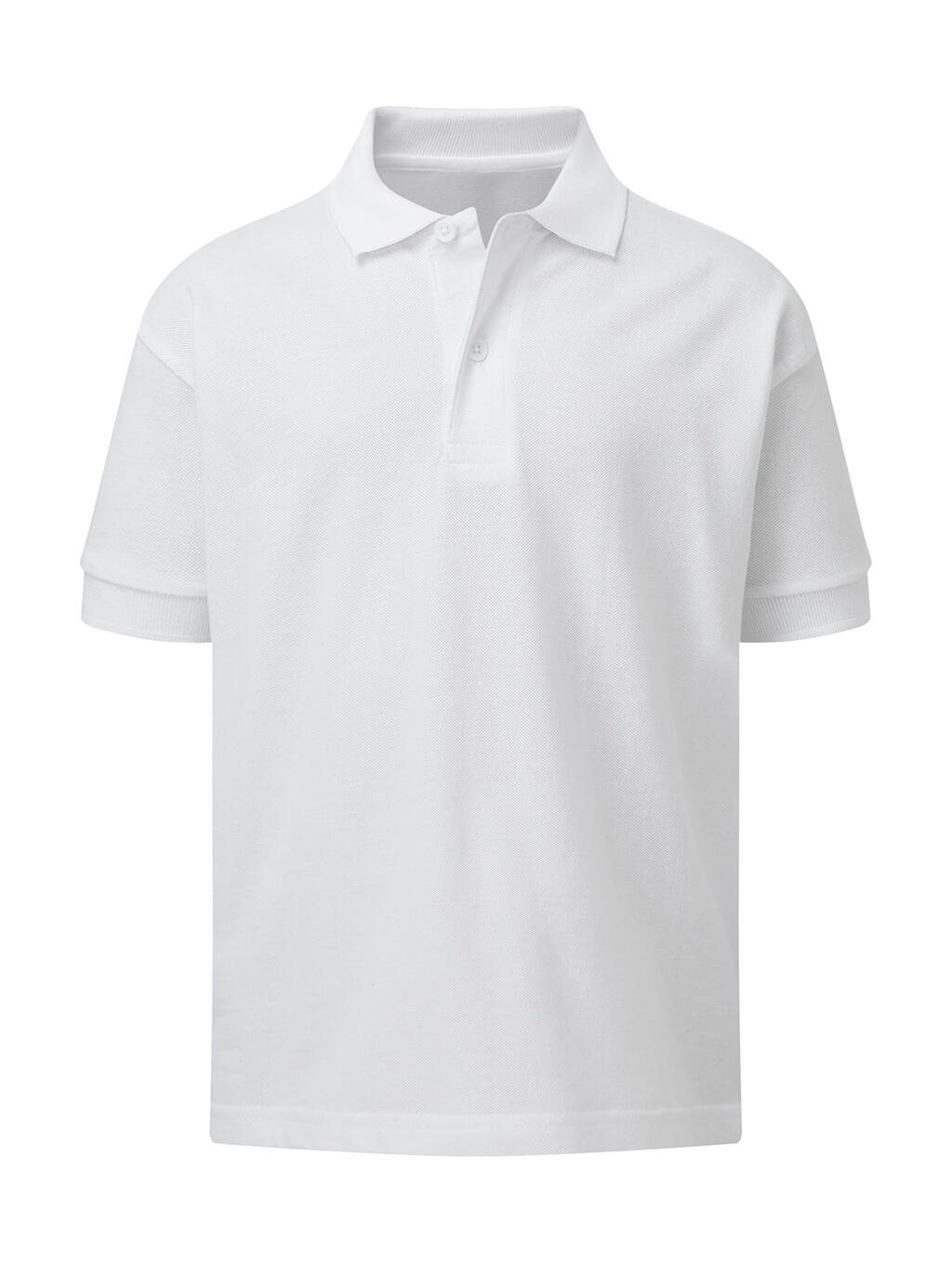 Polo algodón piqué niño White