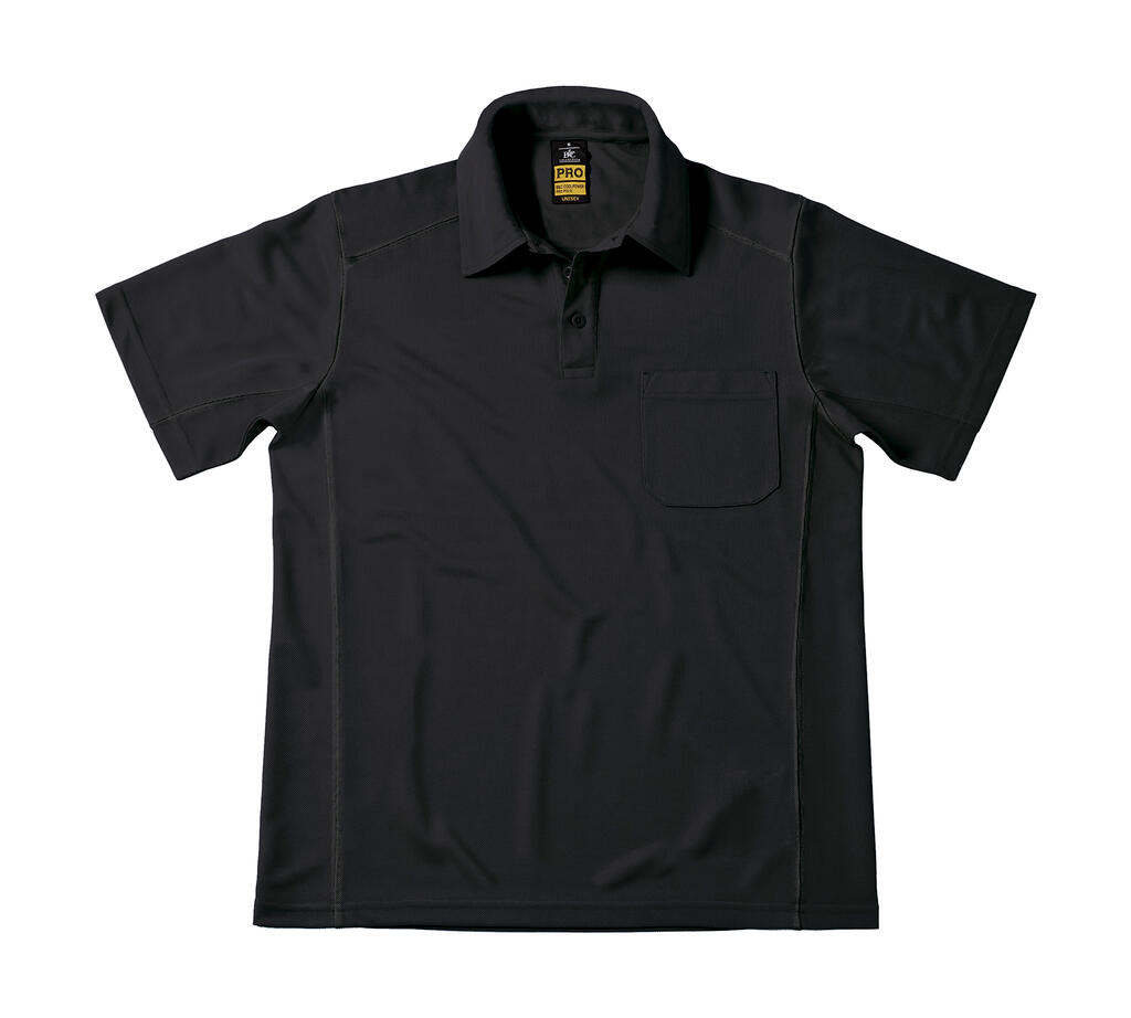 Polo con bolsillo CoolPower Black