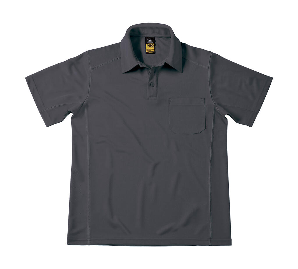 Polo con bolsillo CoolPower Dark Grey
