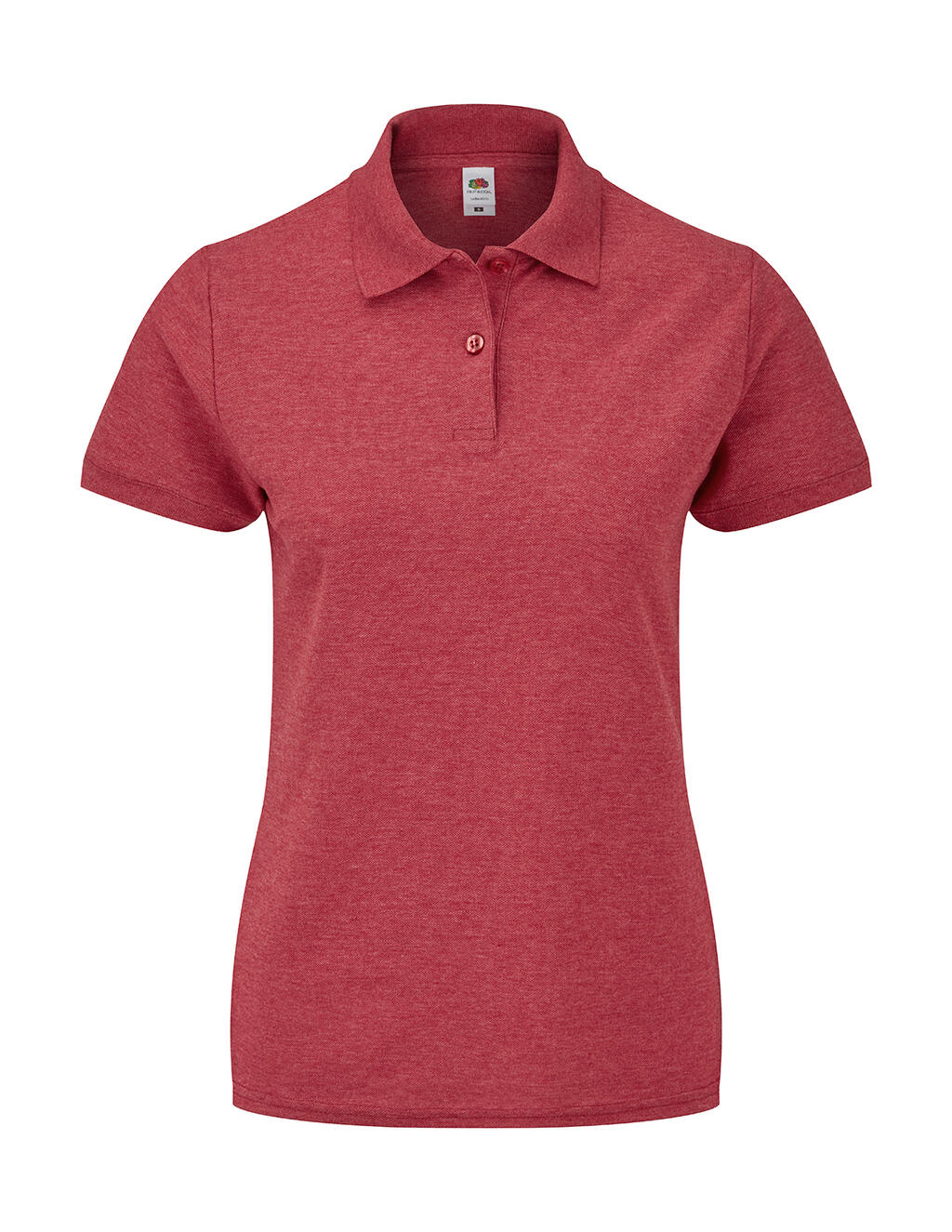 Polo piqué 65/35 mujer Heather Red