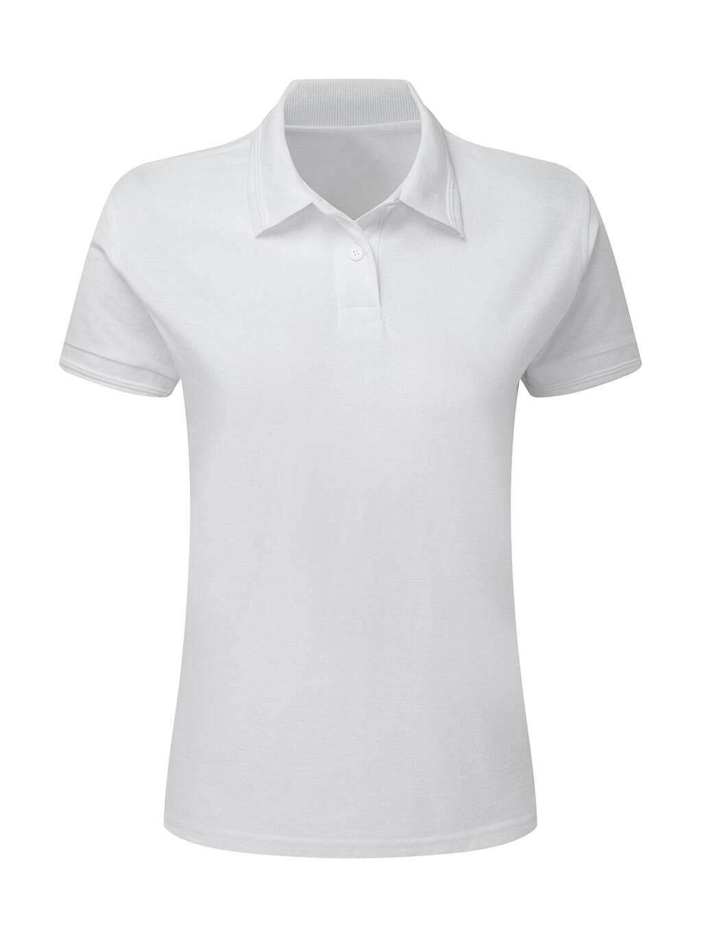 Polo piqué 65/35 mujer White