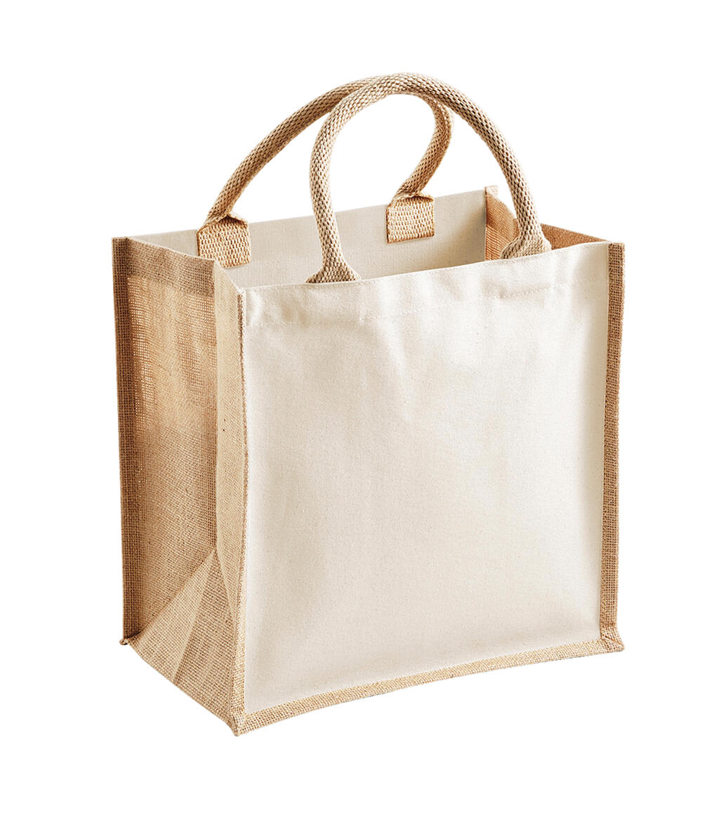 Bolsa yute Midi  Natural
