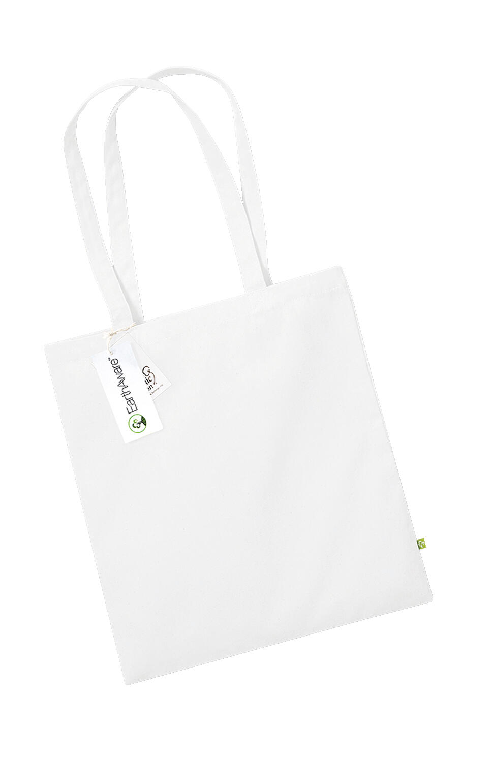 Bolsa orgánica EarthAware™ asa larga White