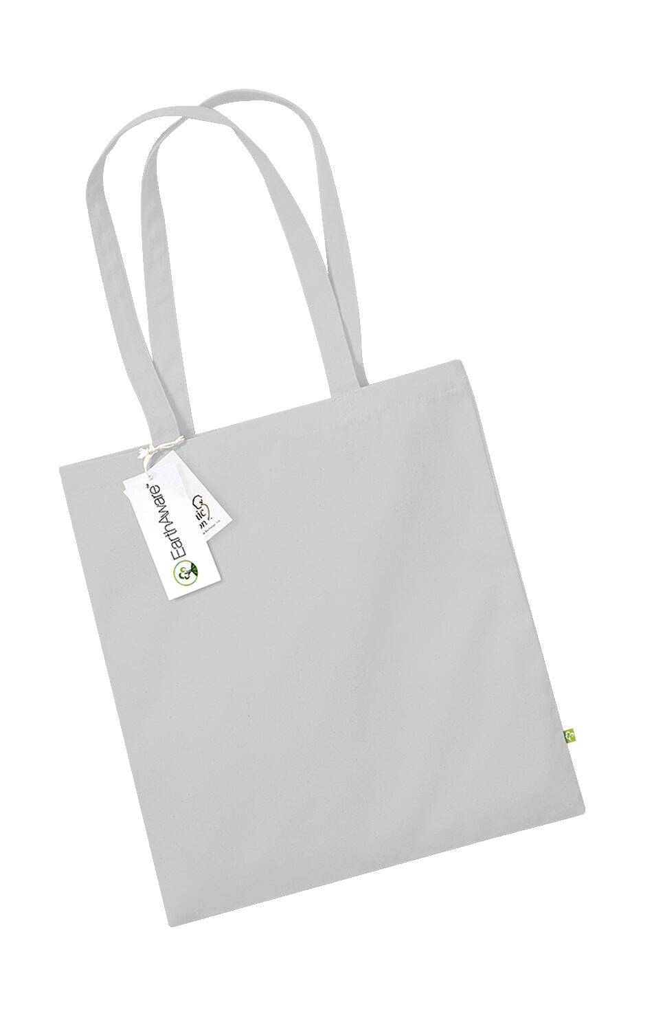 Bolsa orgánica EarthAware™ asa larga Light Grey