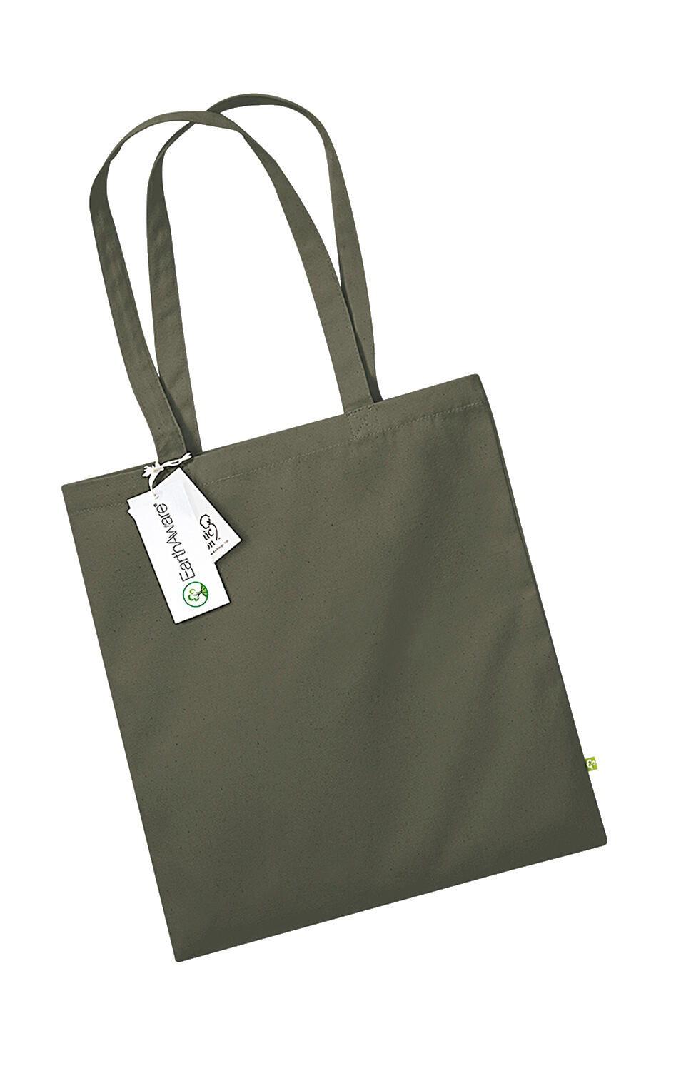 Bolsa orgánica EarthAware™ asa larga Olive Green