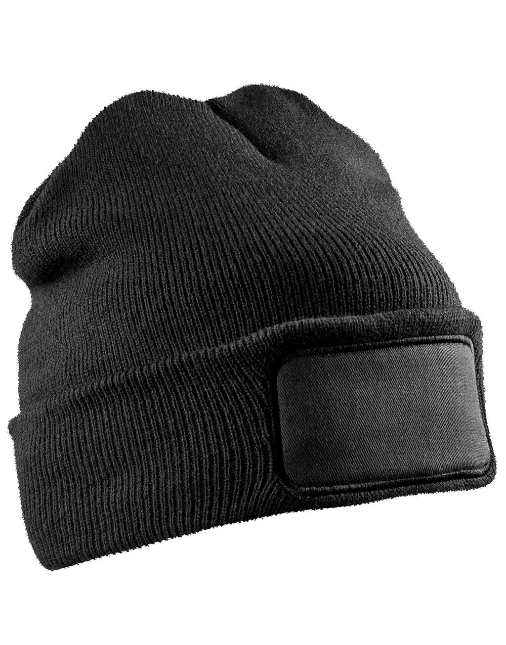 Gorro reeciclado Thinsulate™ imprimible Black