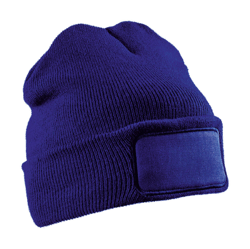 Gorro de doble punto reciclado imprimible Royal