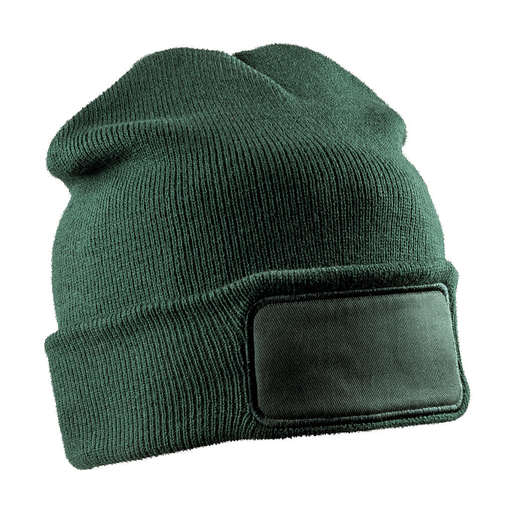 Gorro de doble punto reciclado imprimible Bottle Green