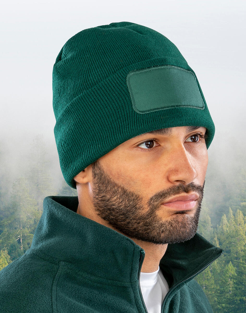 Gorro de doble punto reciclado imprimible