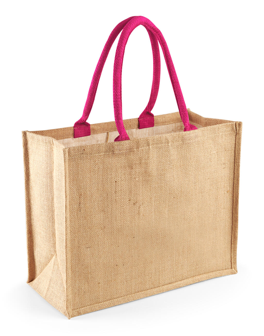 Bolsa de yute Classic Natural/Fuchsia