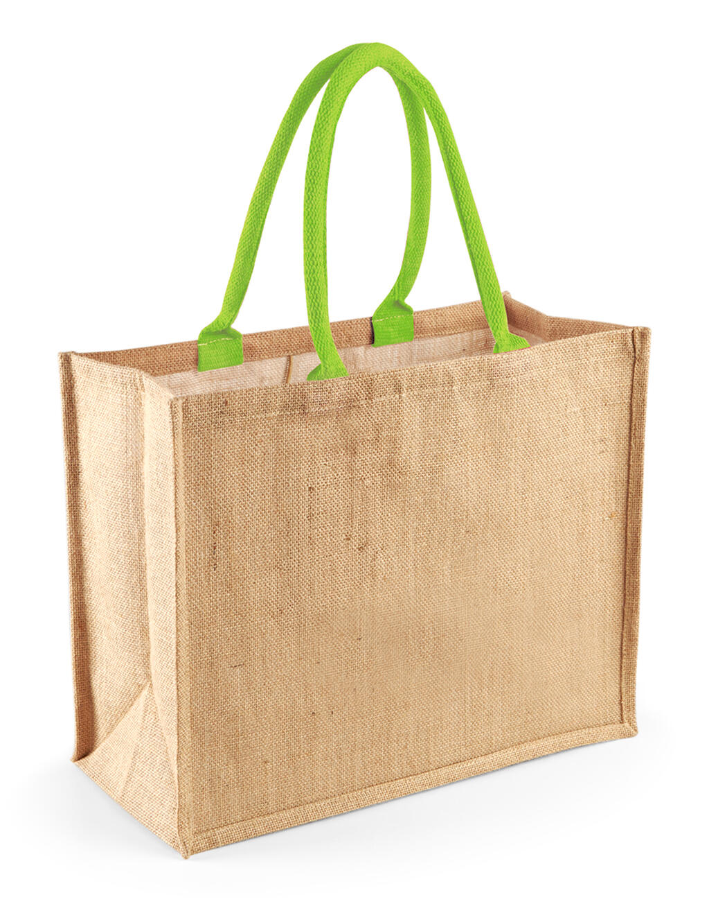 Bolsa de yute Classic Natural/Lime Green