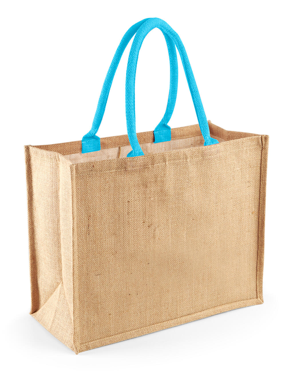 Bolsa de yute Classic Natural/Surf Blue