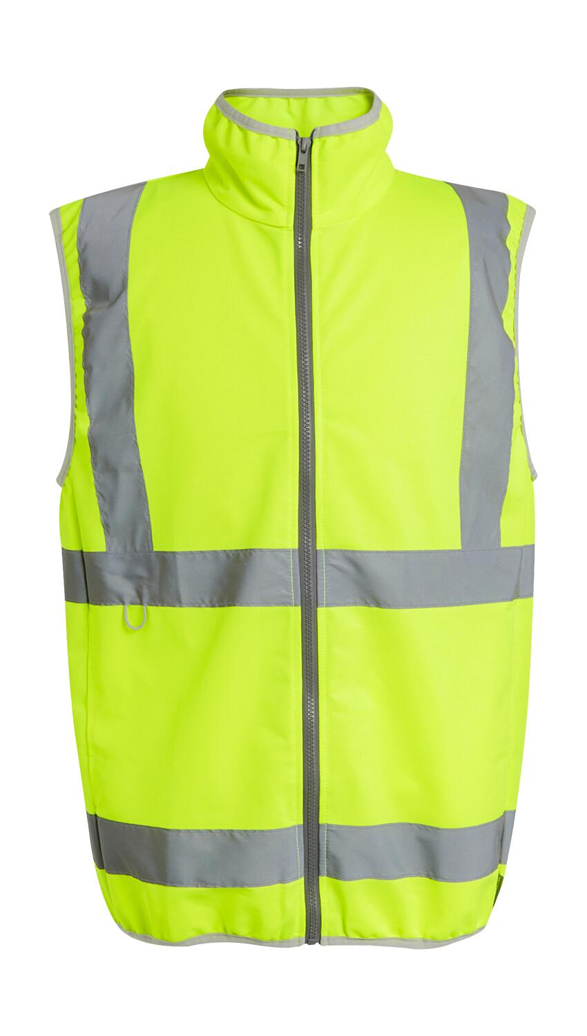 Chaleco con cremallera Hi-Vis Pro Yellow